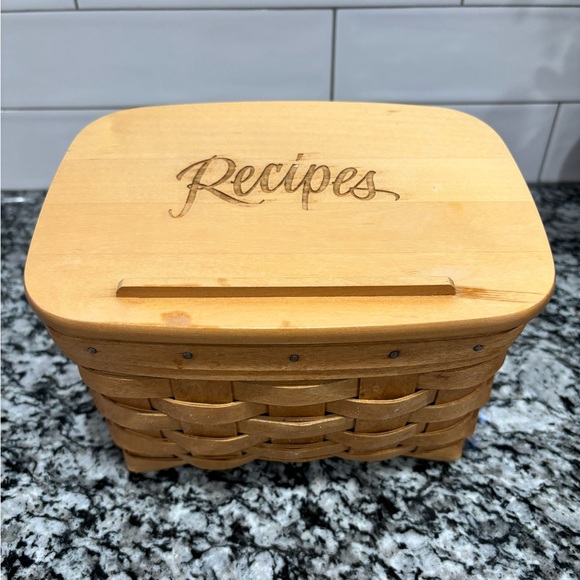 Longaberger Accents Vintage Longaberger Large Recipe Basket Poshmark